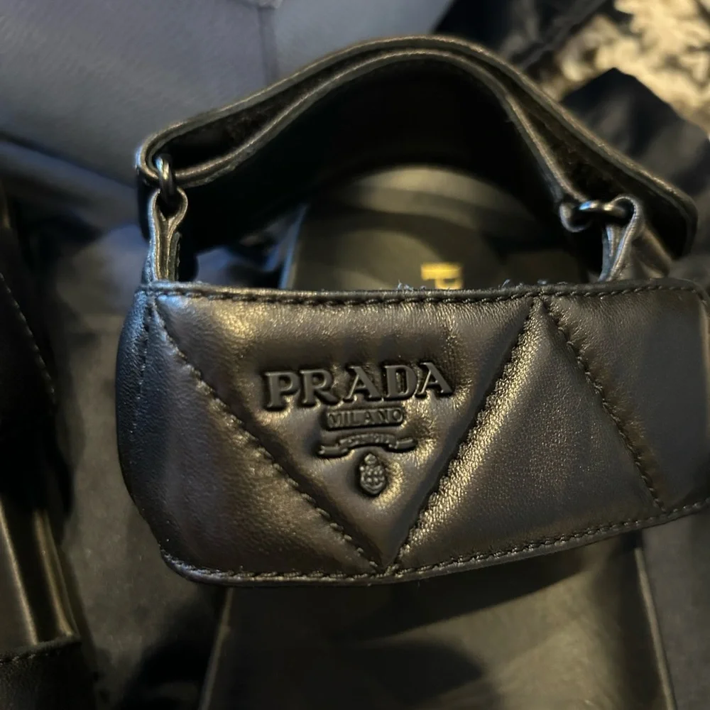 Prada padded leather sports sandals - Picture 7 of 16